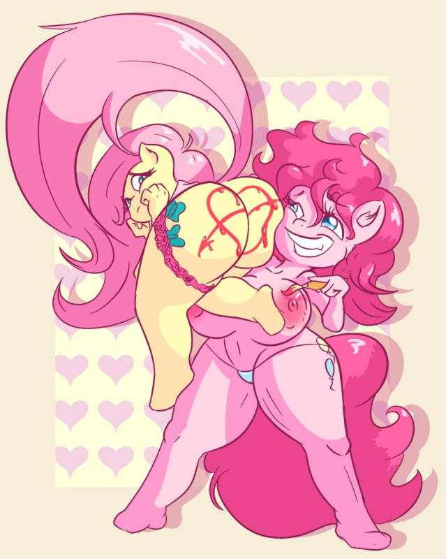 fluttershy (mlp)+pinkie pie (mlp)