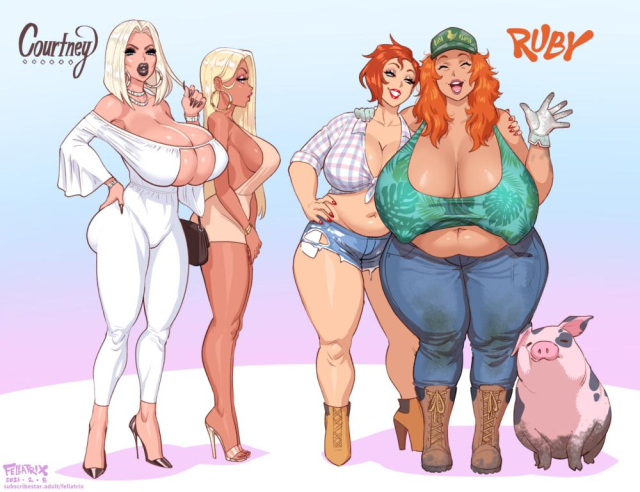 amber (fellatrix)+brittany (fellatrix)+courtney (fellatrix)+ruby (fellatrix)
