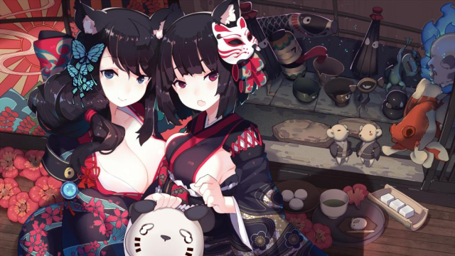 yamashiro (azur lane)+fusou (azur lane)