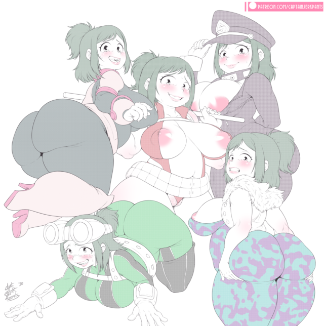 camie utsushimi+inko midoriya+mina ashido+momo yaoyorozu+ochako uraraka+tsuyu asui