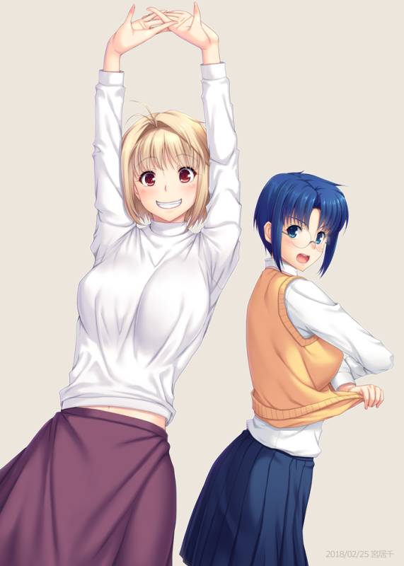 arcueid brunestud+ciel (tsukihime)