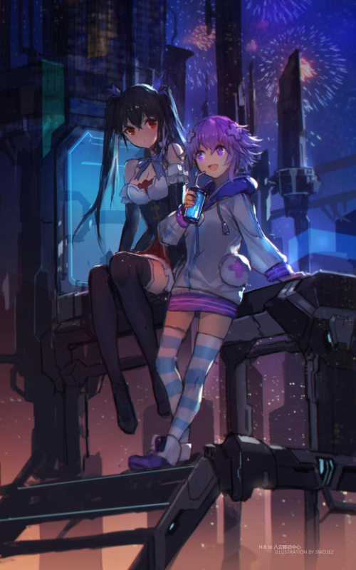 noire+neptune (choujigen game neptune)