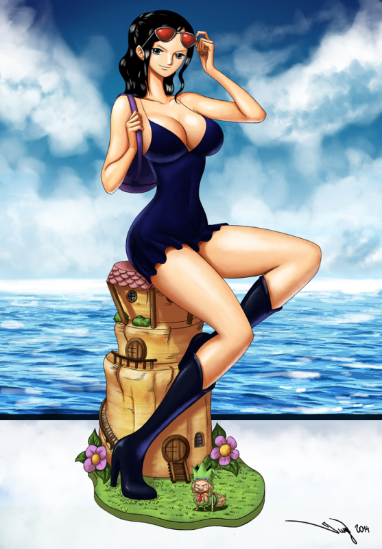 nico robin+leo (one piece)