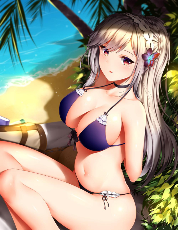 dunkerque (azur lane)+dunkerque (summer sucre) (azur lane)