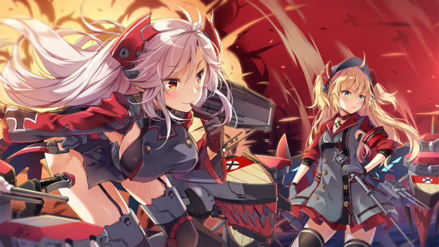 prinz eugen (azur lane)+admiral hipper (azur lane)