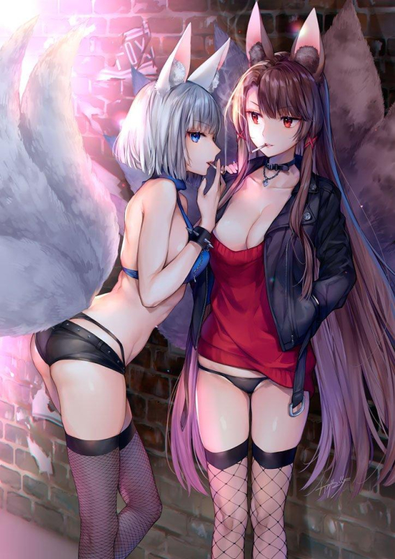 akagi (azur lane)+kaga (azur lane)