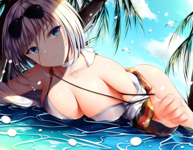 tirpitz (azur lane)+tirpitz (snow-melting summer) (azur lane)