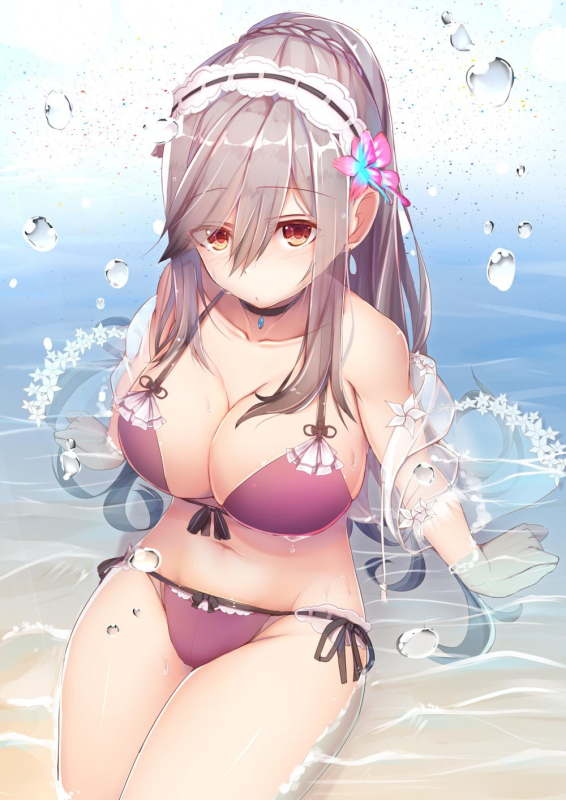 dunkerque (azur lane)+dunkerque (summer sucre) (azur lane)