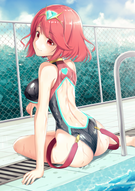 pyra (xenoblade)+pyra (pro swimmer) (xenoblade)