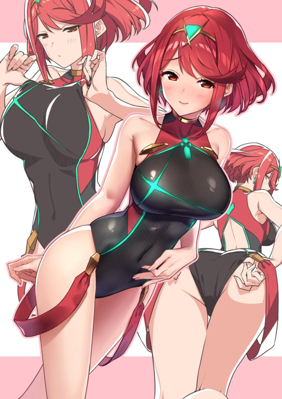 pyra (xenoblade)+pyra (pro swimmer) (xenoblade)