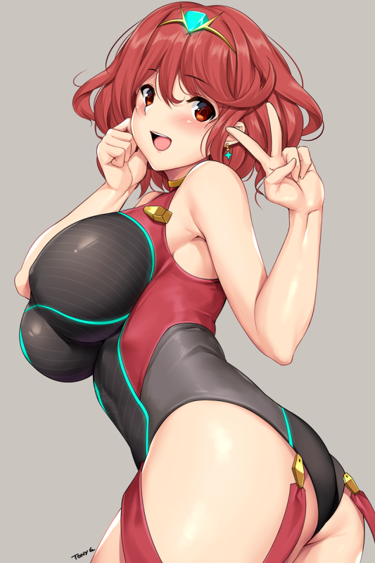 pyra (xenoblade)+pyra (pro swimmer) (xenoblade)