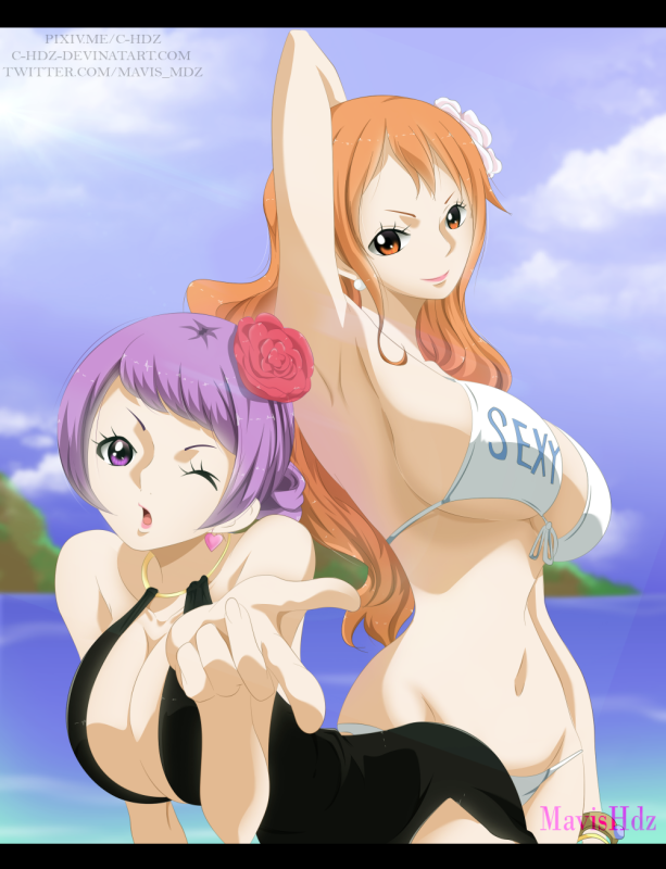 nami (one piece)+carina (one piece)