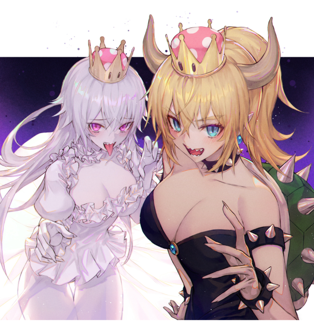 princess king boo+bowsette