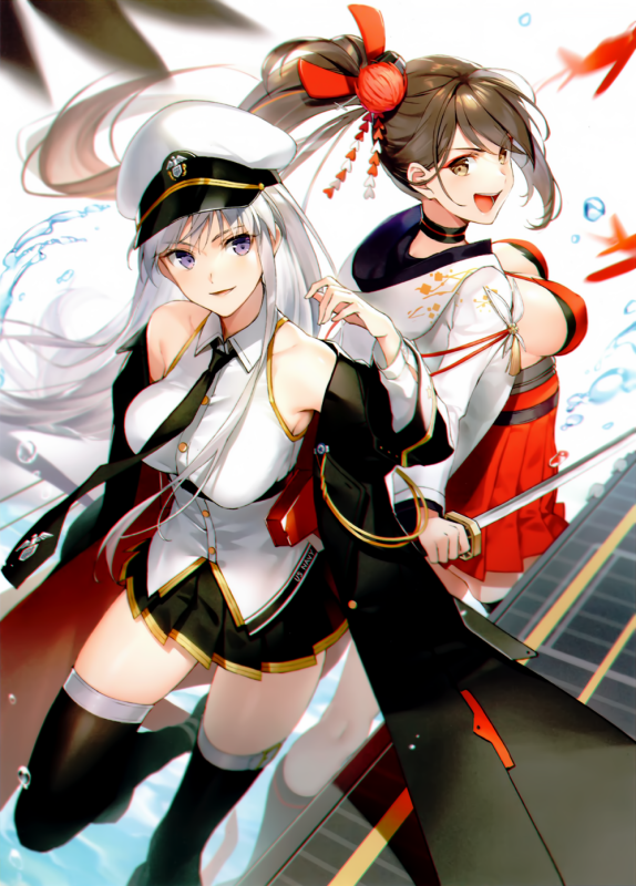 enterprise (azur lane)+zuikaku (azur lane)