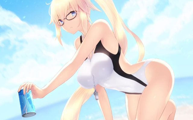 jeanne d'arc (fate) (all)+jeanne d'arc (swimsuit archer)