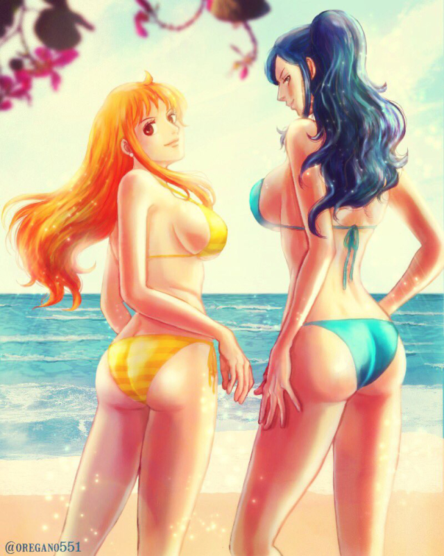 nami (one piece)+nico robin