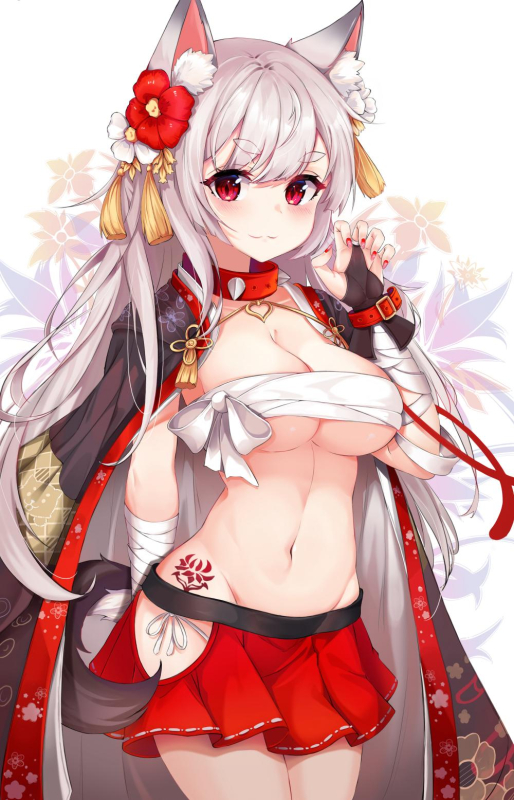 yuudachi (azur lane)+yuudachi (shogun of snowballs) (azur lane)