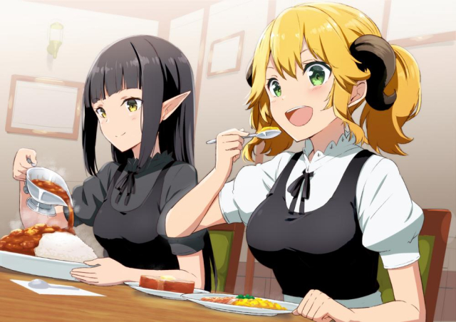 kuro (isekai shokudou)+aletta