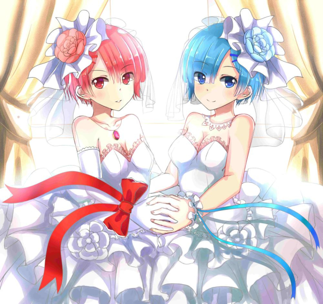 rem (re zero)+ram (re zero)