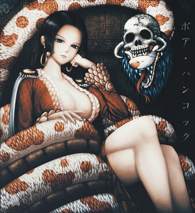 boa hancock+salome (one piece)