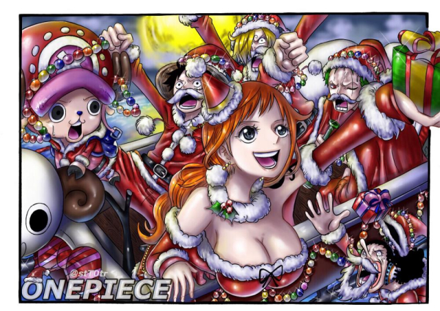nami (one piece)+monkey d luffy+roronoa zoro+sanji+tony tony chopper+usopp+going merry