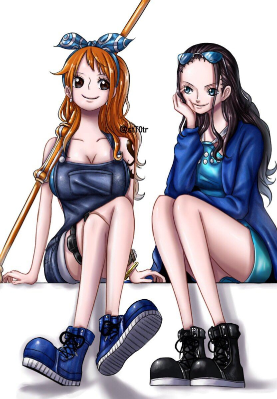 nami (one piece)+nico robin