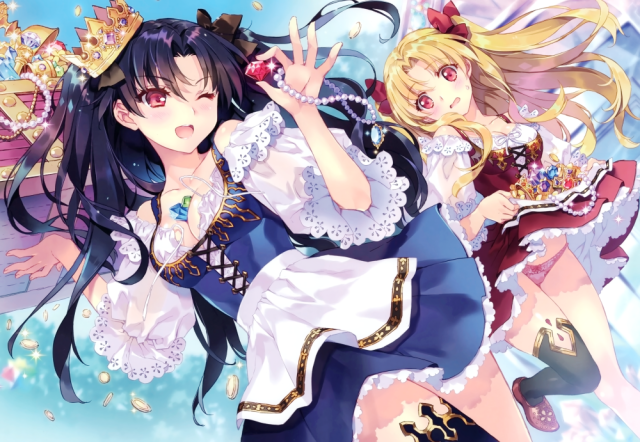 ishtar (fate grand order)+ereshkigal (fate grand order)