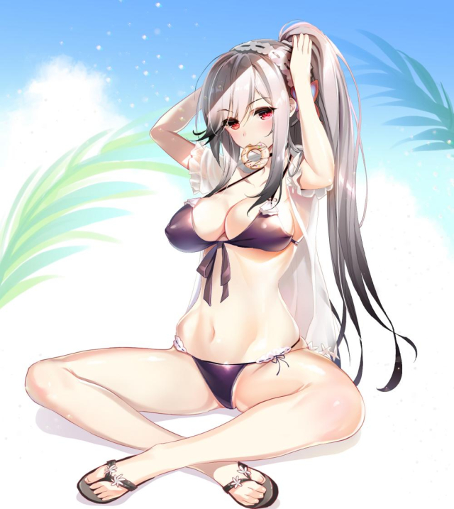 dunkerque (azur lane)+dunkerque (summer sucre) (azur lane)