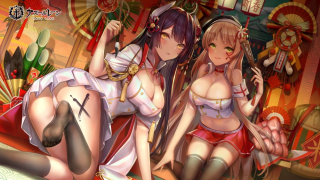 hiei (azur lane)+fiji (azur lane)