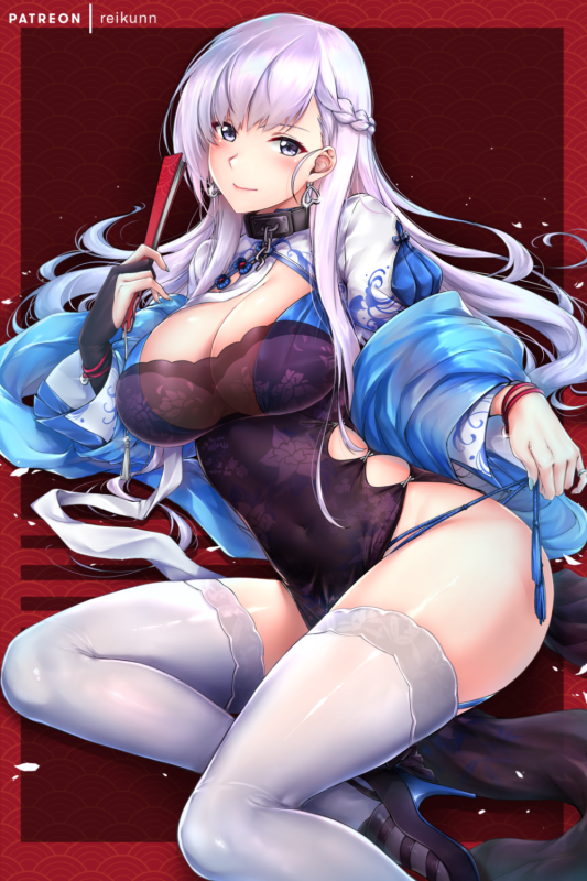 belfast (azur lane)+belfast (iridescent rose) (azur lane)