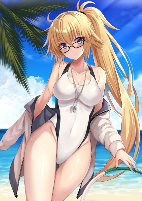 jeanne d'arc (fate) (all)+jeanne d'arc (swimsuit archer)