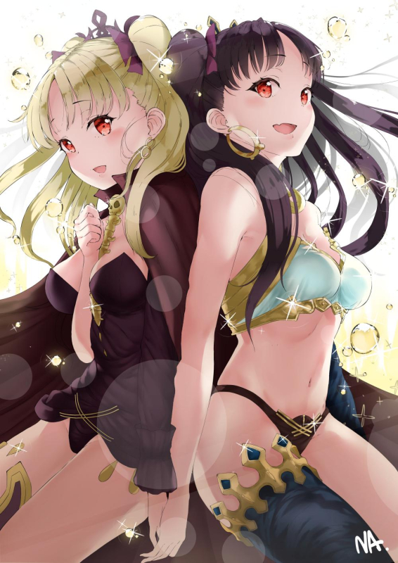 ishtar (fate grand order)+ereshkigal (fate grand order)