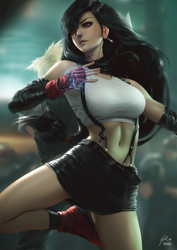 tifa lockhart+cloud strife