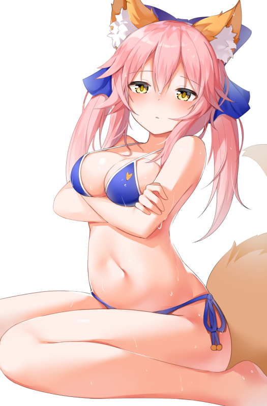 tamamo (fate) (all)+tamamo no mae (swimsuit lancer) (fate)