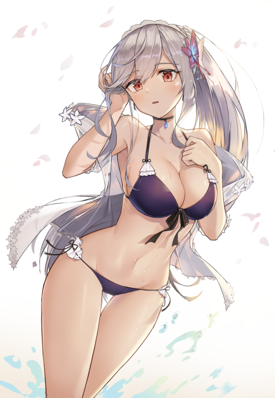 dunkerque (azur lane)+dunkerque (summer sucre) (azur lane)