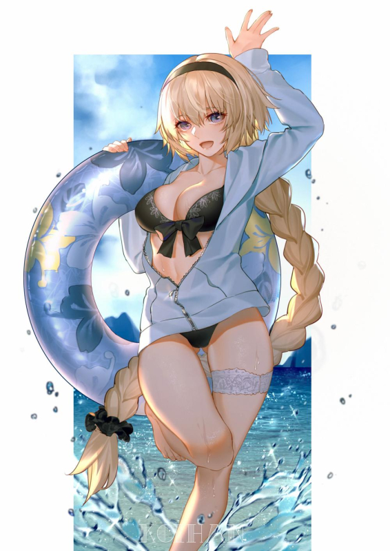 jeanne d'arc (fate) (all)+jeanne d'arc (swimsuit archer)