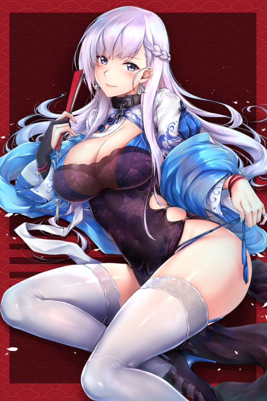 belfast (azur lane)+belfast (iridescent rose) (azur lane)