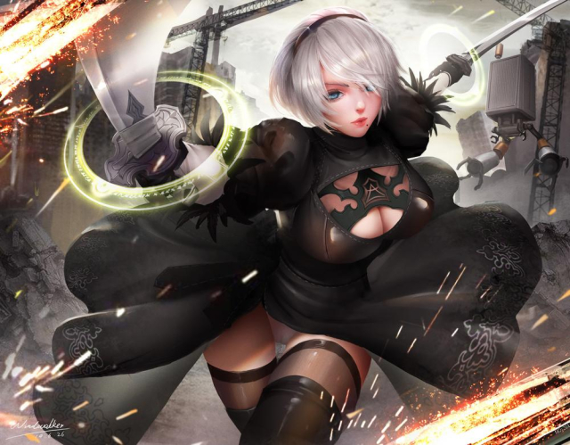 yorha no. 2 type b+pod (nier automata)