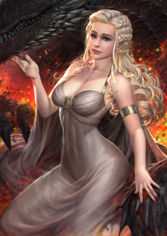 daenerys targaryen+drogon