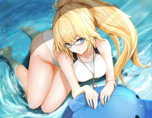 jeanne d'arc (fate) (all)+jeanne d'arc (swimsuit archer)