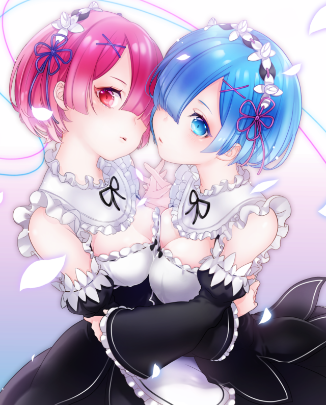 rem (re zero)+ram (re zero)