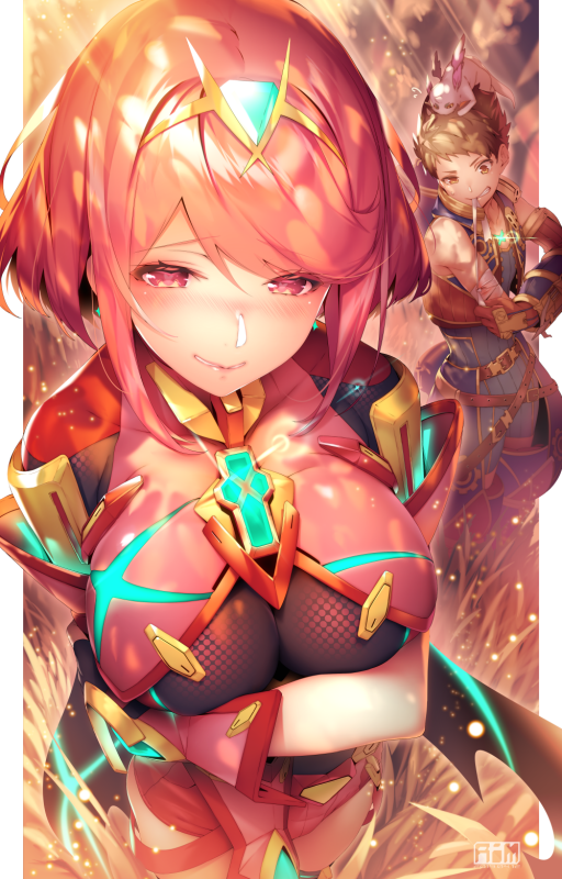 pyra (xenoblade)+rex (xenoblade 2)+seiryuu (xenoblade)