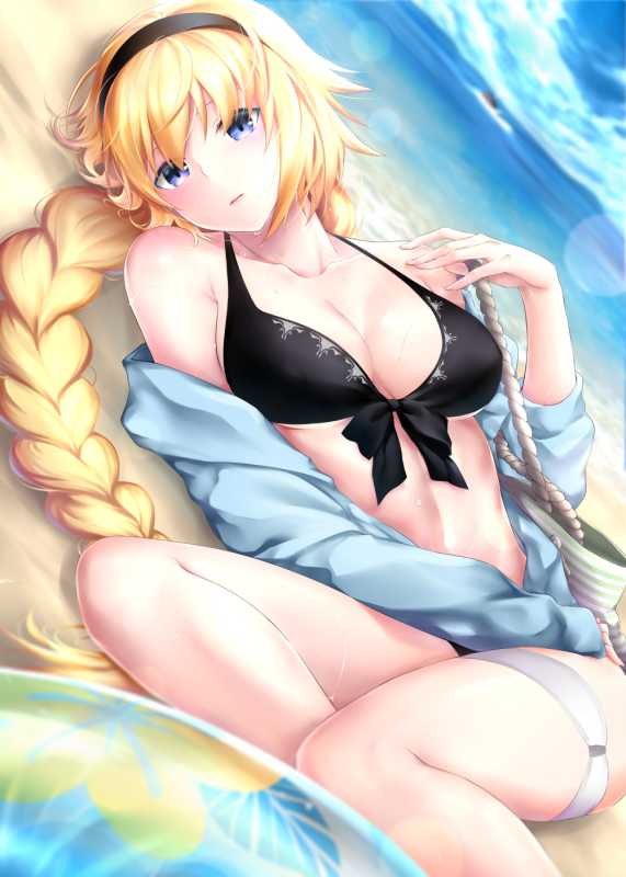 jeanne d'arc (fate) (all)+jeanne d'arc (swimsuit archer)