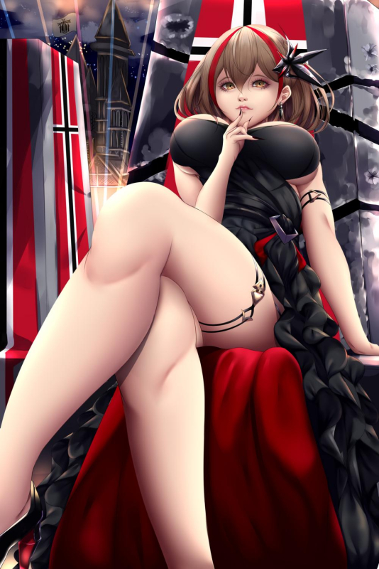 roon (azur lane)+roon (dark red grin) (azur lane)