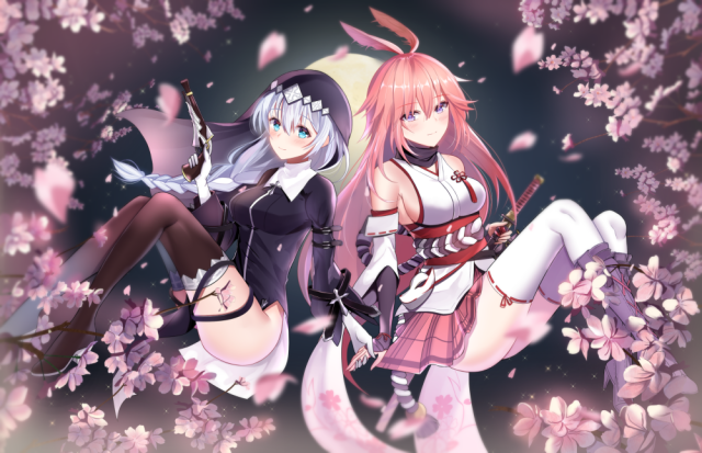 yae sakura+kallen kaslana