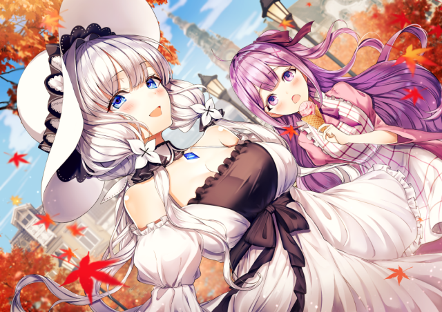 illustrious (azur lane)+unicorn (azur lane)