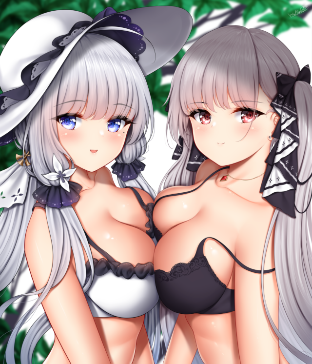 formidable (azur lane)+illustrious (azur lane)