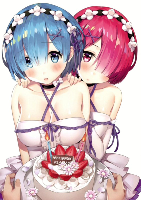 rem (re zero)+ram (re zero)