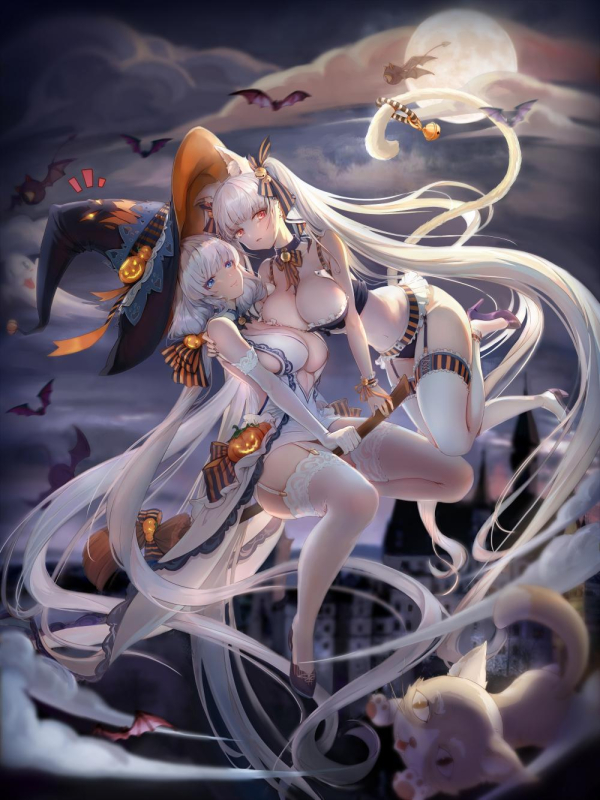 formidable (azur lane)+illustrious (azur lane)