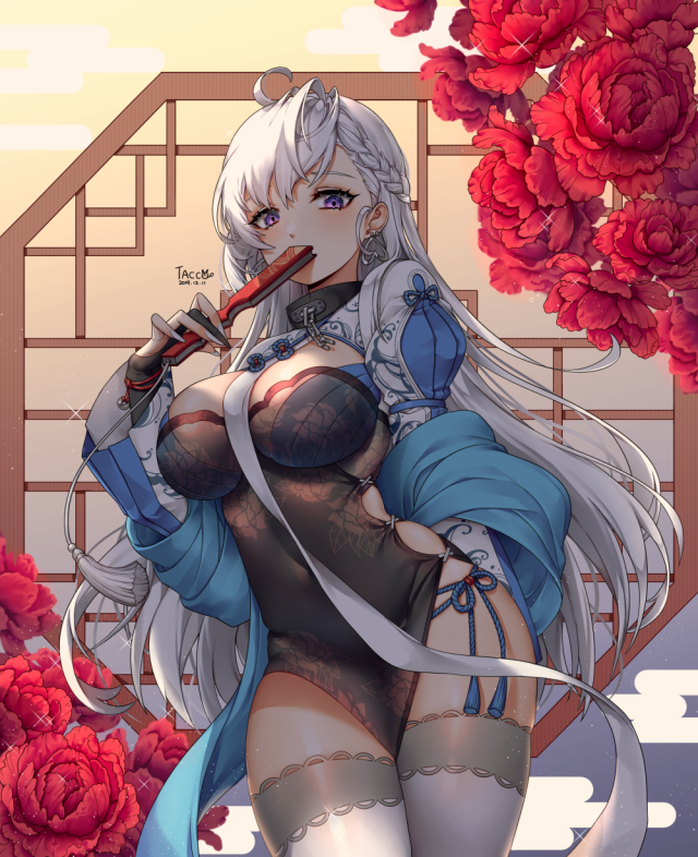 belfast (azur lane)+belfast (iridescent rose) (azur lane)